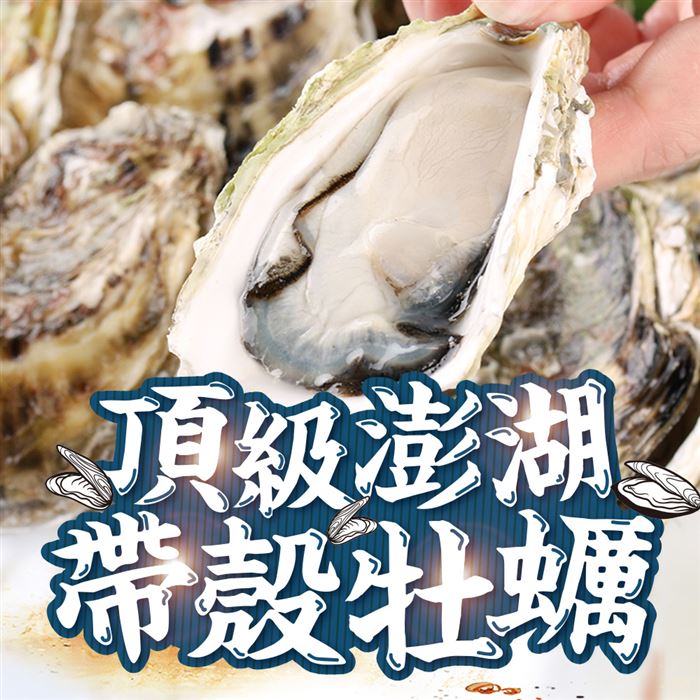 愛上美味 頂級澎湖帶殼牡蠣3包 食尚玩家購物